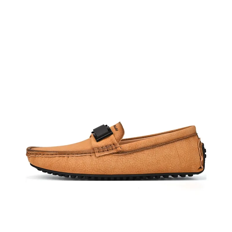 Wen Nai Gommino Loafers Men's Brown-0