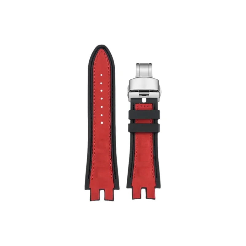 Craftsman Roger Dubuis Compatibility Watch Band Cow Leather, Silicone Material-15