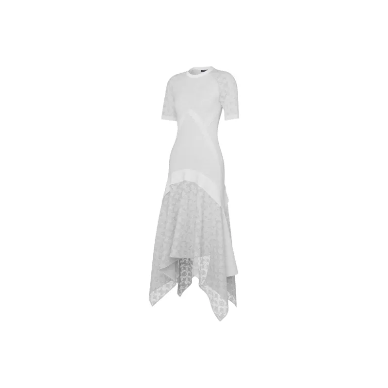 LOUIS VUITTON SS25 Short Sleeved Dress Women's White-2