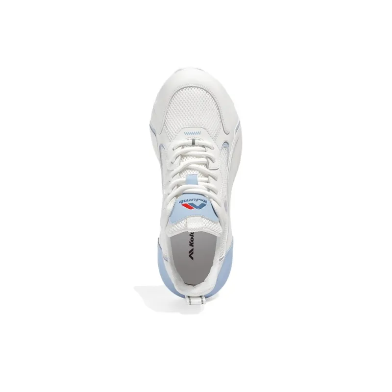Kolumb Slip Resistant And Breathable Low Top Casual Shoes Women's White Light Blue-3