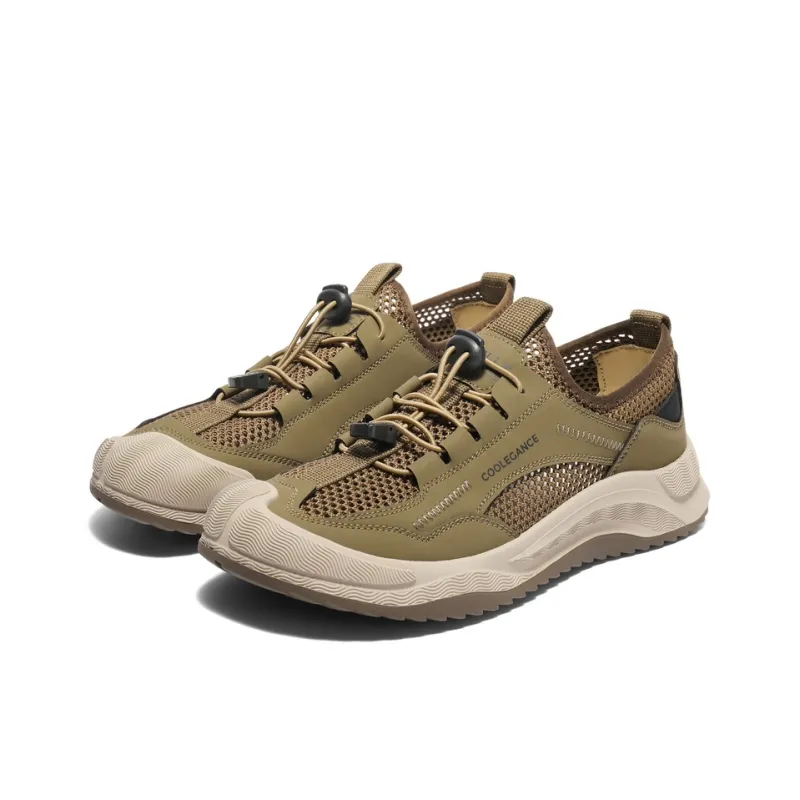 BELLE Abrasion Resistant Casual Shoes Men's Khaki-4