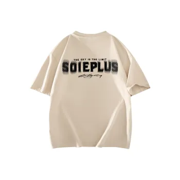 SOIE T Shirts Unisex Light Beige Apricot