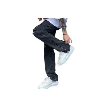 WHELVE Jeans Unisex Black Gray Color