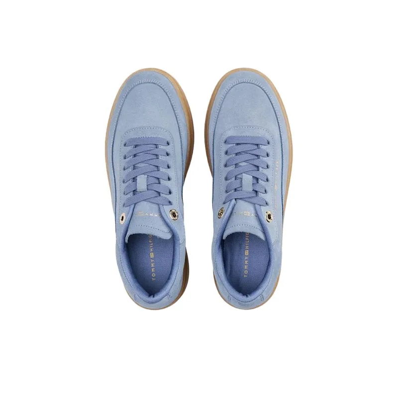 Tommy Hilfiger Trainers Low Top Skateboard Shoes Women's Blue-3