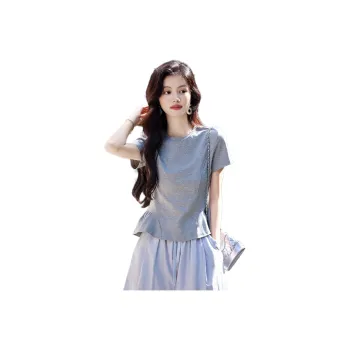 Still Quiet Leg of Mutton Sleeve T Shirt Women's