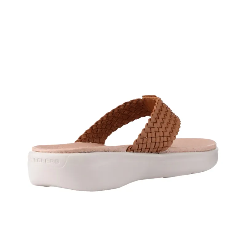 Skechers Quiet Flip Flops Women's Brown-4