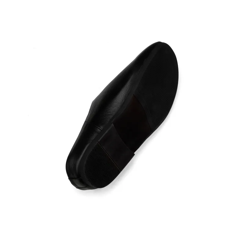HANQIAORIJI The Abyss Series Closed Toe Slippers Men's Black-4