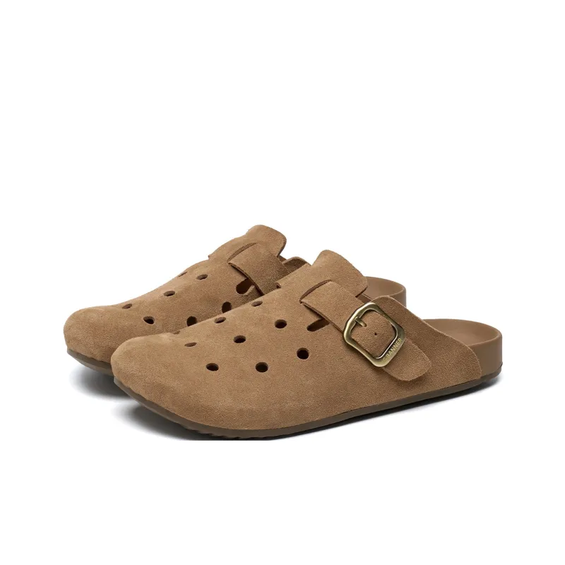 C°BANNER Closed Toe Slippers Men's Beige Yellow-1