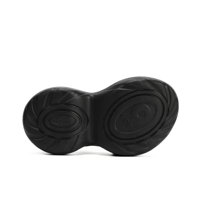 Ouder Souffle Abrasion Resistant Slip Resistant Massage Flip Flops Women's Obsidian Black-5