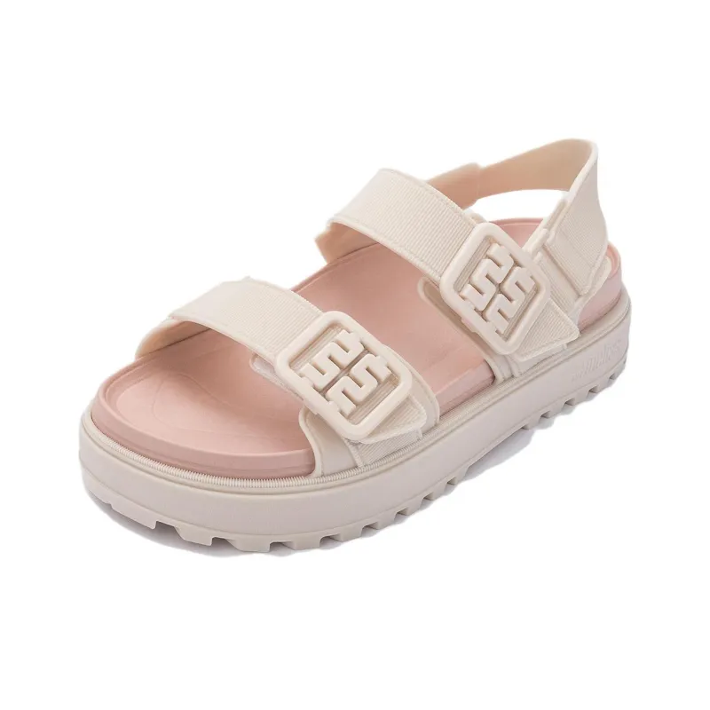 Melissa Beach Sandals Women's Red Black Beige Pink-3