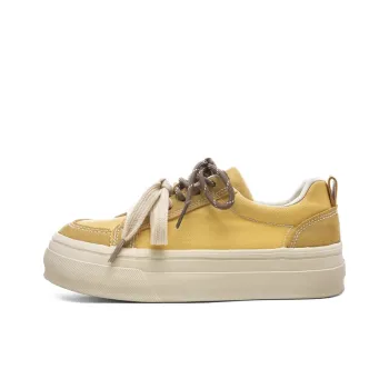 The New Age Family Low Top Skateboard Shoes Women's Yellow