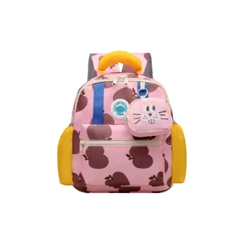 Juju Jimmy Nylon Backpack Regular Women's Beige Pink/Green/Pink