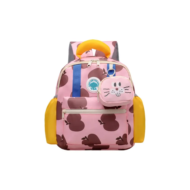 Juju Jimmy Nylon Backpack Regular Women's Beige Pink/Green/Pink-6