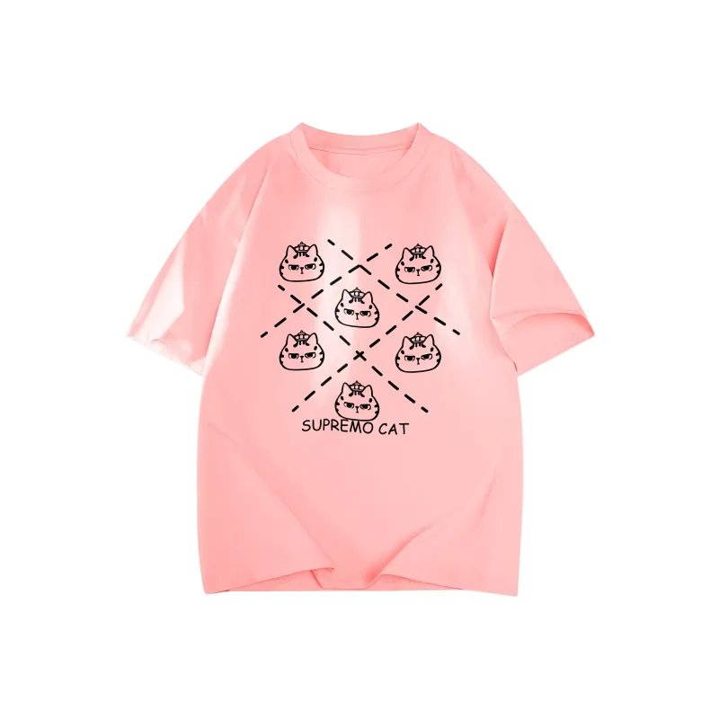 Supremo Cat T Shirts Unisex-4