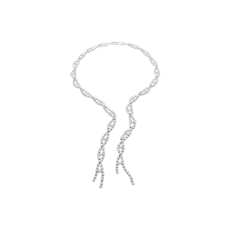 Balenciaga Brass Necklaces Women's Bright Silver-1