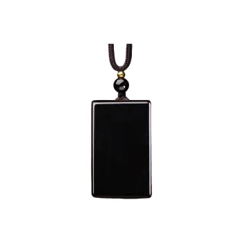 ZHIZUO Natural Obsidian Necklaces Unisex