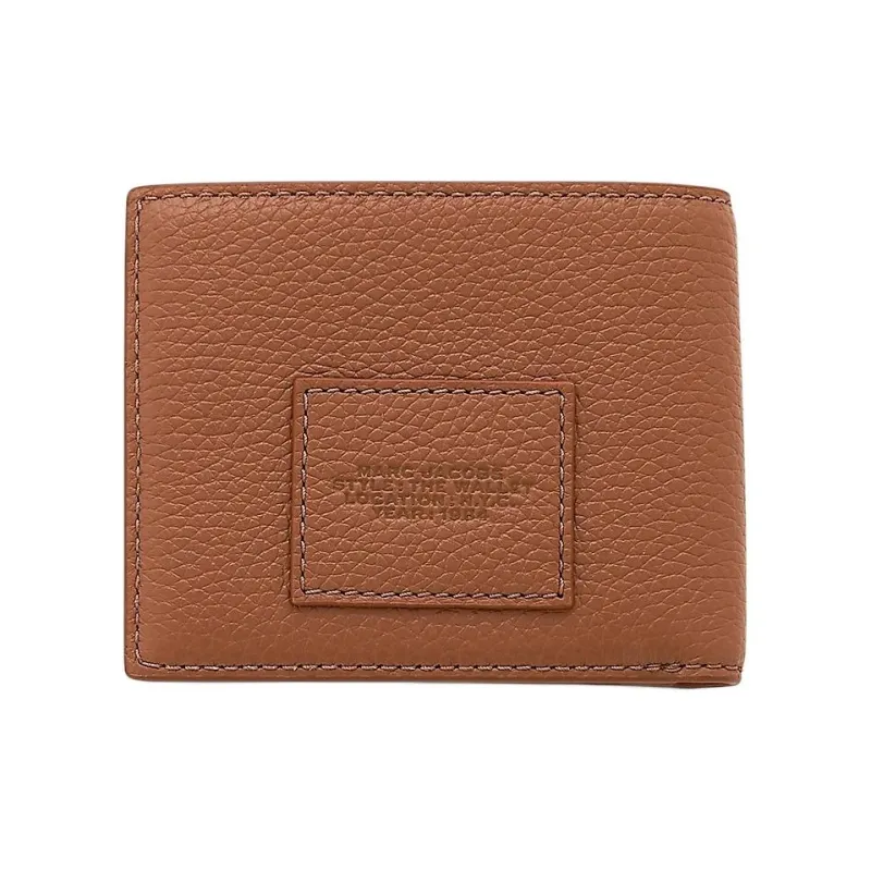 MARC JACOBS Full Grain Leather Wallet Unisex Brown-1