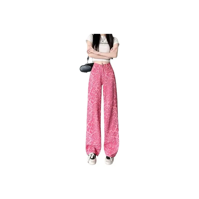 Concubine Zhu Jeans Women's Pink-0