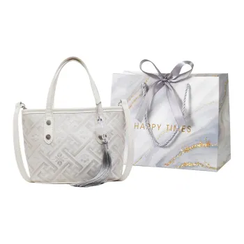 Miss Angel Fabric Crossbody Handbag Women's Ecru/Gray/Black/Pink/Purple