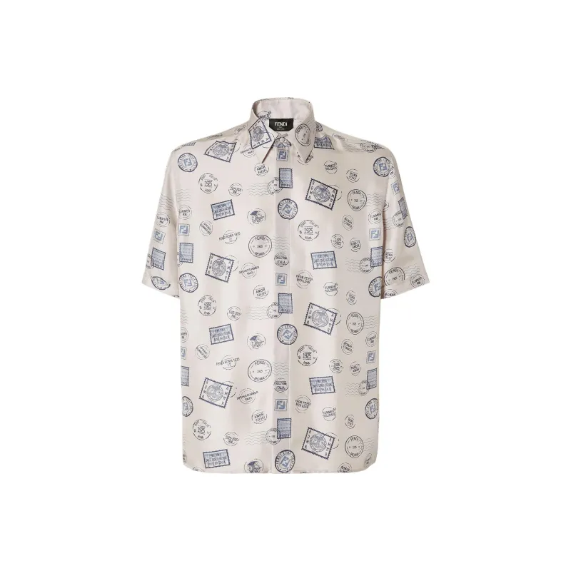 FENDI Shirts Men White-0