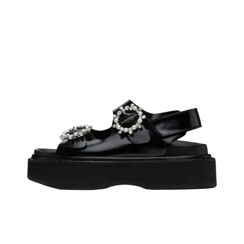 SIMONE ROCHA One Strap Sandals Women's Black