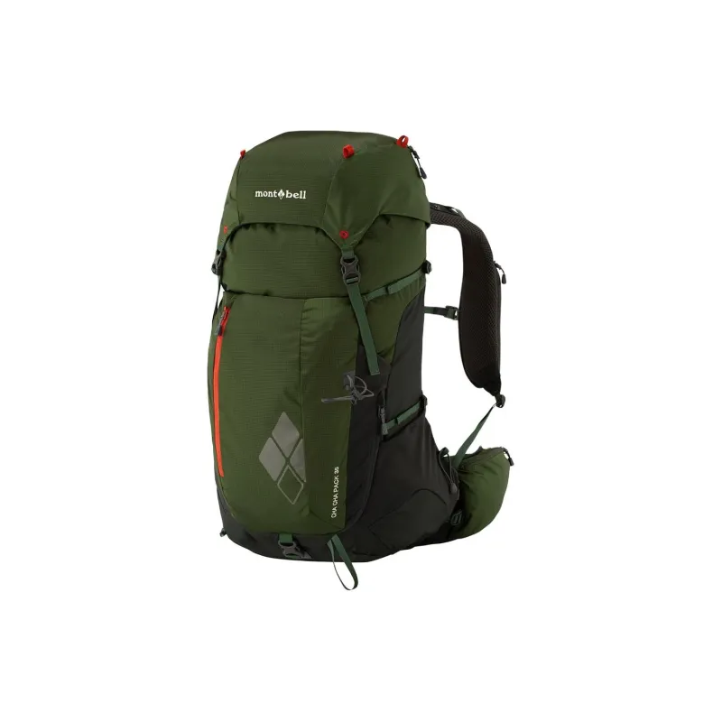 MONTBELL Nylon Outdoor Mountaineering Bag Backpack Regular Unisex Khaki Green-0