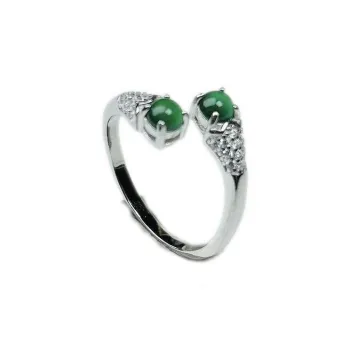 PUPAN Ice Glutinous Jadeite Rings Women's