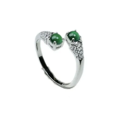 PUPAN Ice Glutinous Jadeite Rings Women's