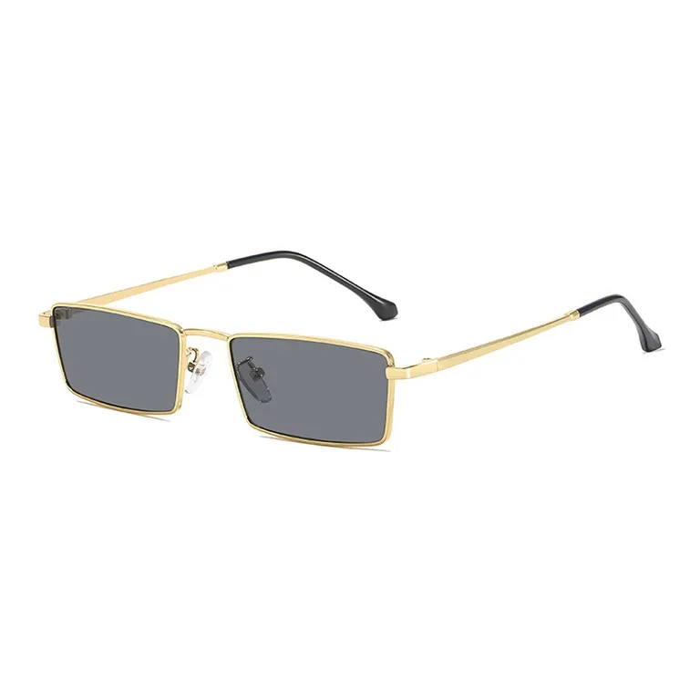 YUZHAOLIN Metal Rectangular Sunglasses Unisex-4