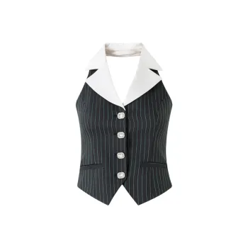 DIANA VEVINA Vests Women's Gray