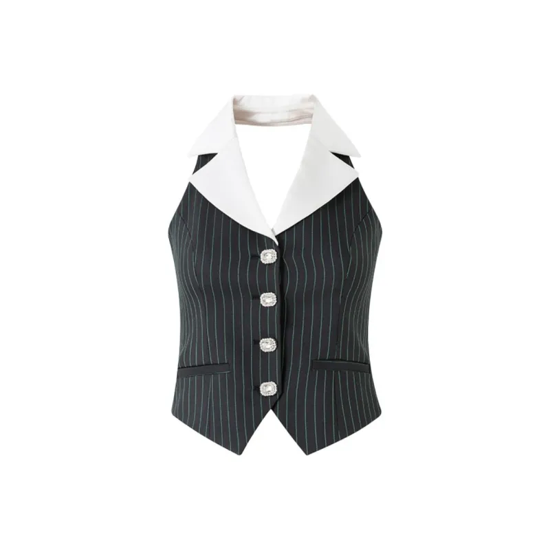 DIANA VEVINA Vests Women's Gray-0