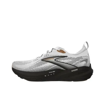 Brooks Glycerin 22 Anti Slip Wear Resistant Low Top Casual Running Shoes Men's White Gray