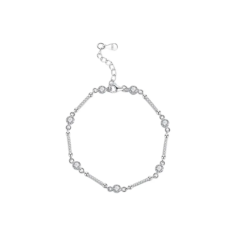 SINO GEM 925 Sterling Silver Bracelets Women's-0