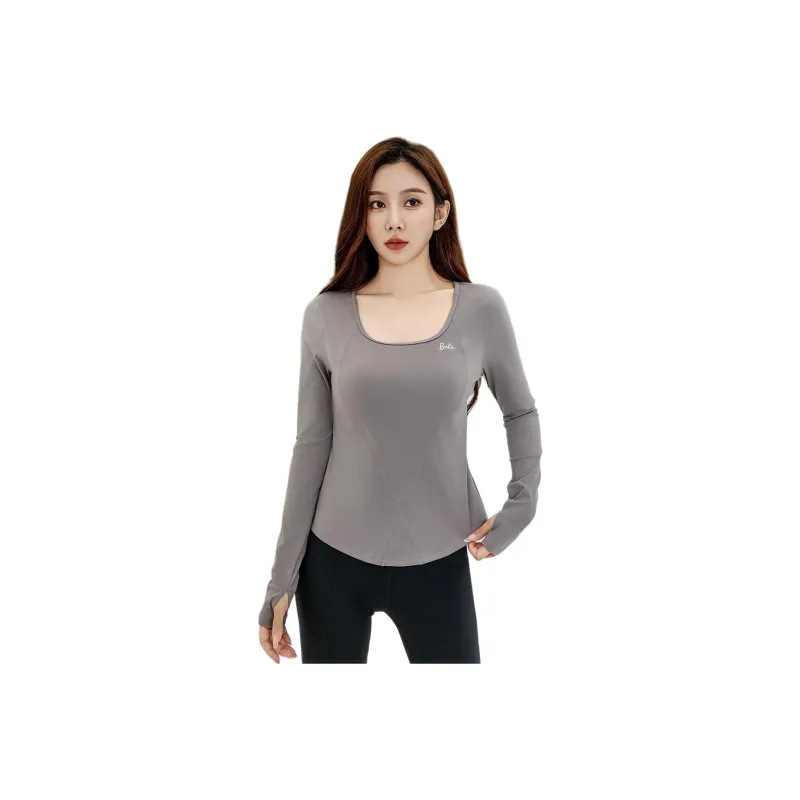 Barbie Yoga T Shirts Women's Medium Heather Gray-0