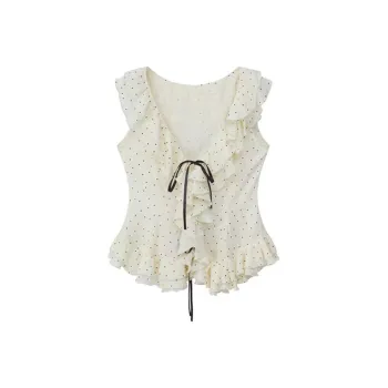 ABCMININ Tank Tops Women's Beige Apricot