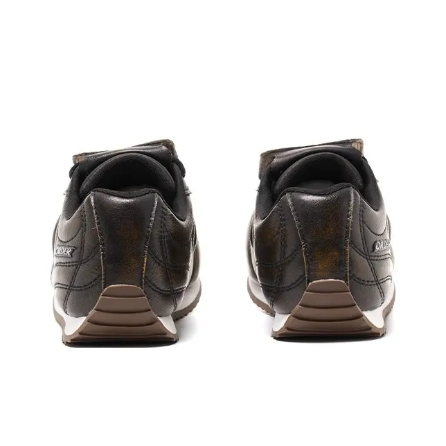 OLD ORDER OGOAL Collection Slip Resistant Height Increasing Low Top Casual Shoes Unisex Brown-3
