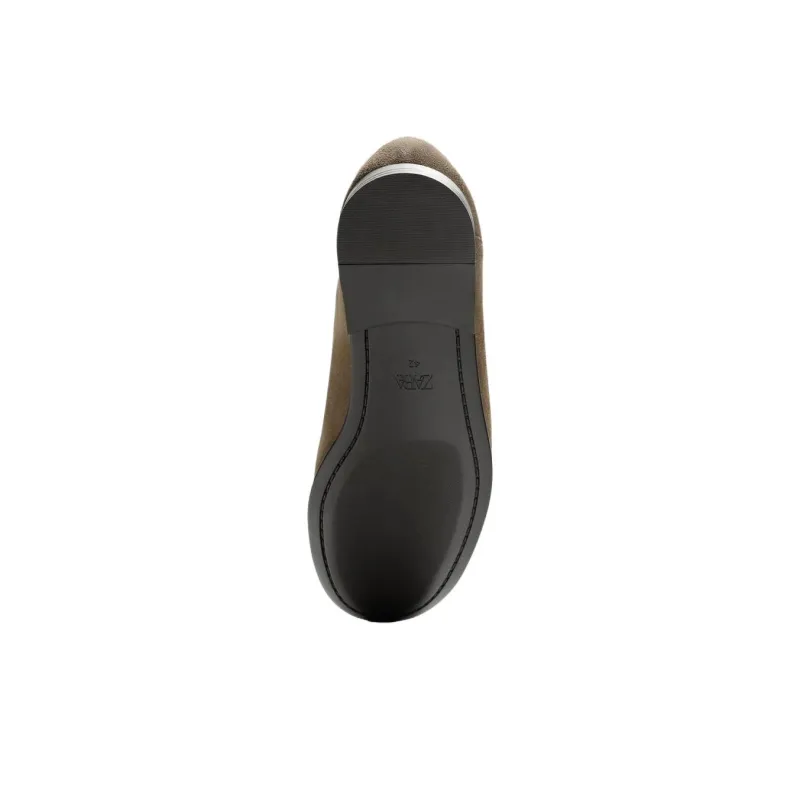 ZARA Loafers Men Beige-4