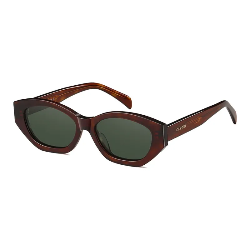 CAPONI Plate Frame Cat Eye Sunglasses Unisex-2