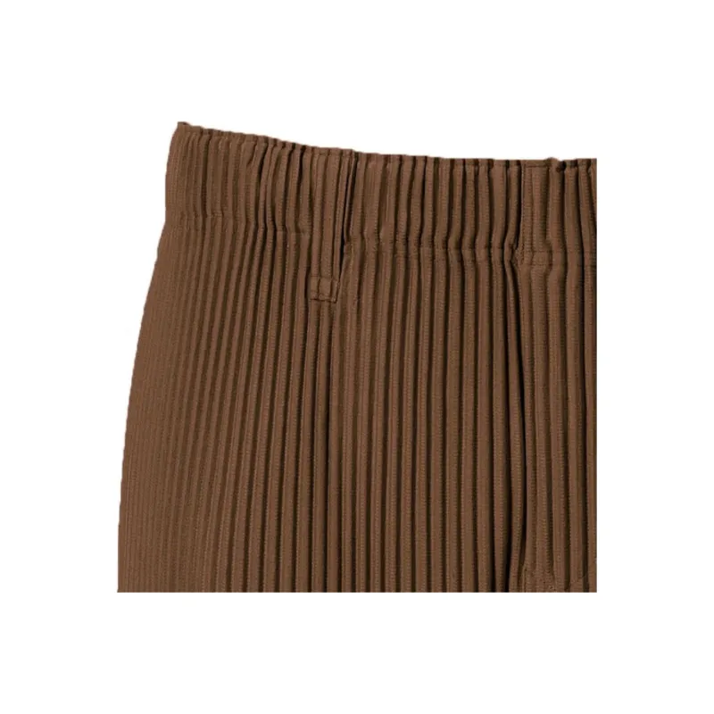 Homme Plissé Issey Miyake SS21 Casual Pants Unisex Tan-2