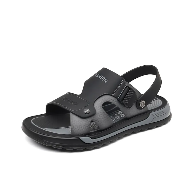 Eminu Beach Sandals Men Black-0