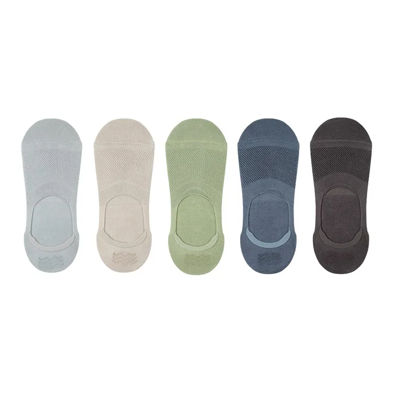LIANGPU No Show Socks Men's 5 Pack-16
