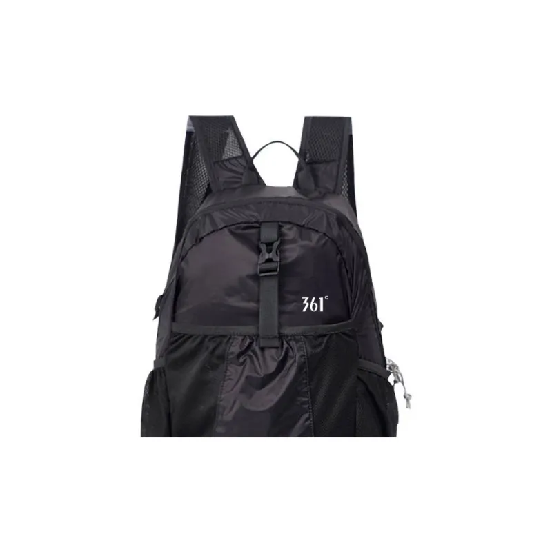 361° Nylon Fabric Bag Medium Size Unisex Black-4