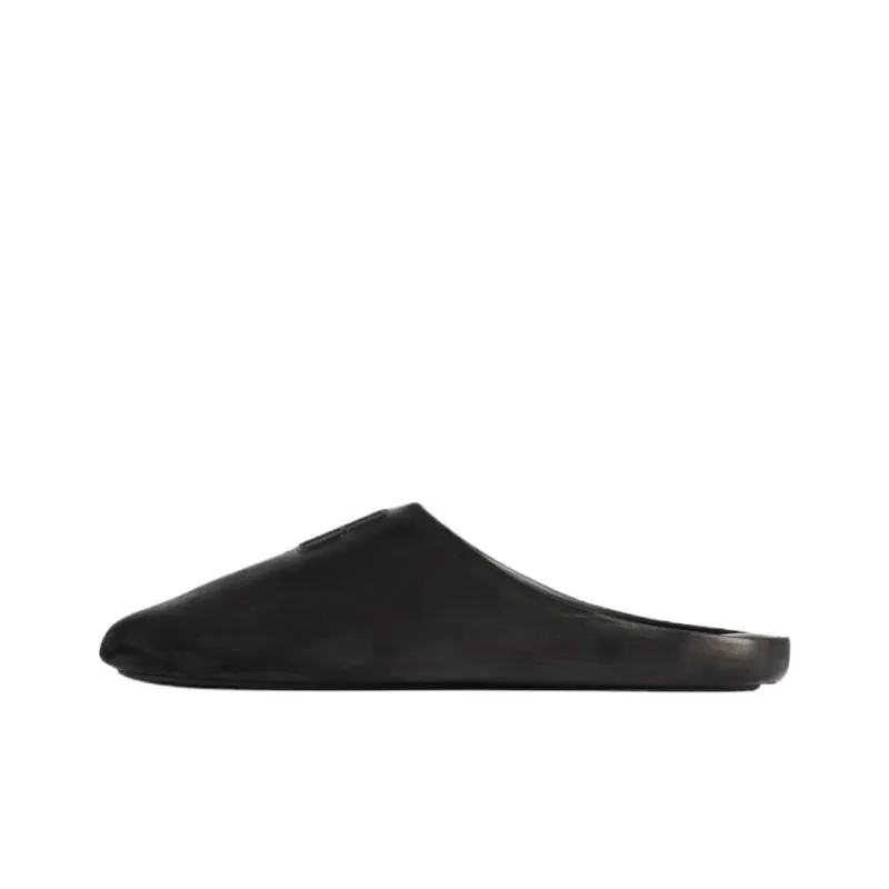 Balenciaga Closed Toe Slippers Men's Black-0