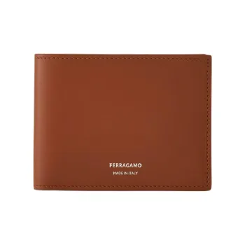 FERRAGAMO Calfskin Wallet Men's Brown