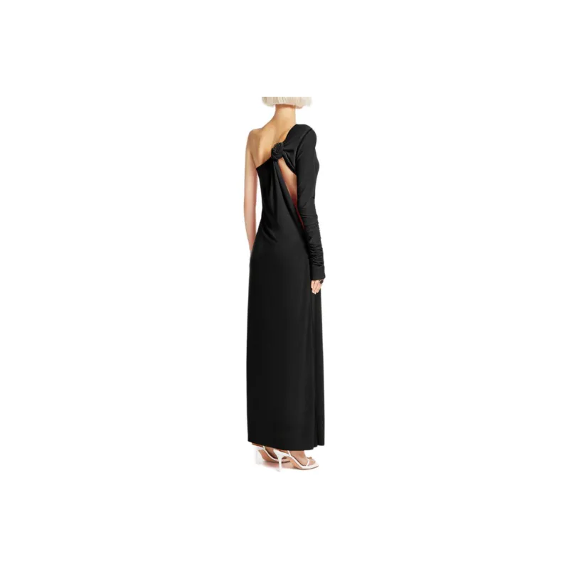 SportMax Asymmetrical One Shoulder Dress-5