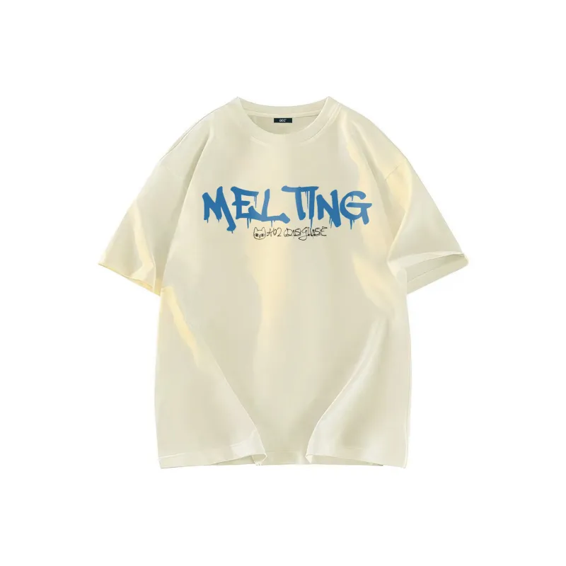 A02 T-Shirts Unisex Light Beige Apricot-0