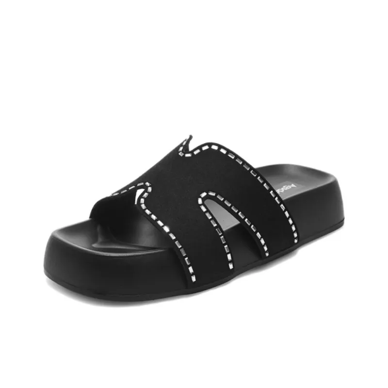 AGSDON Quiet Slip Resistant Slide Slippers Women's-15