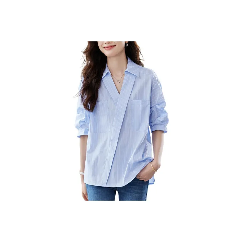 X MOOM Shirts Women's Blue-0