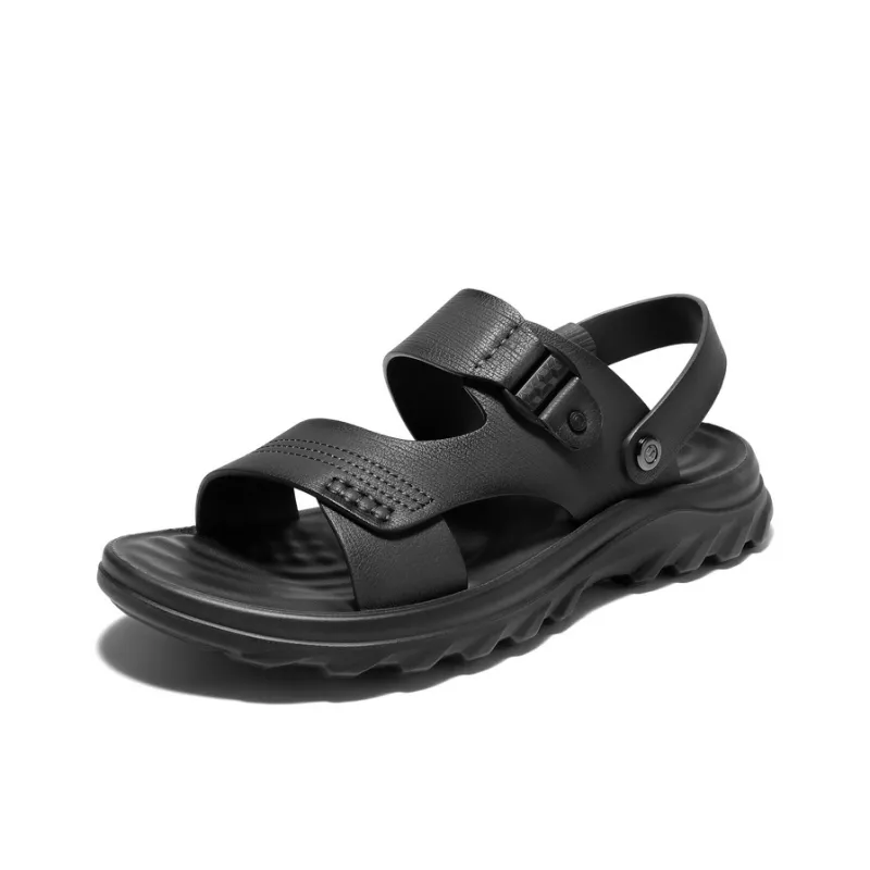 BELLE Beach Sandals Men Black, Gray-1