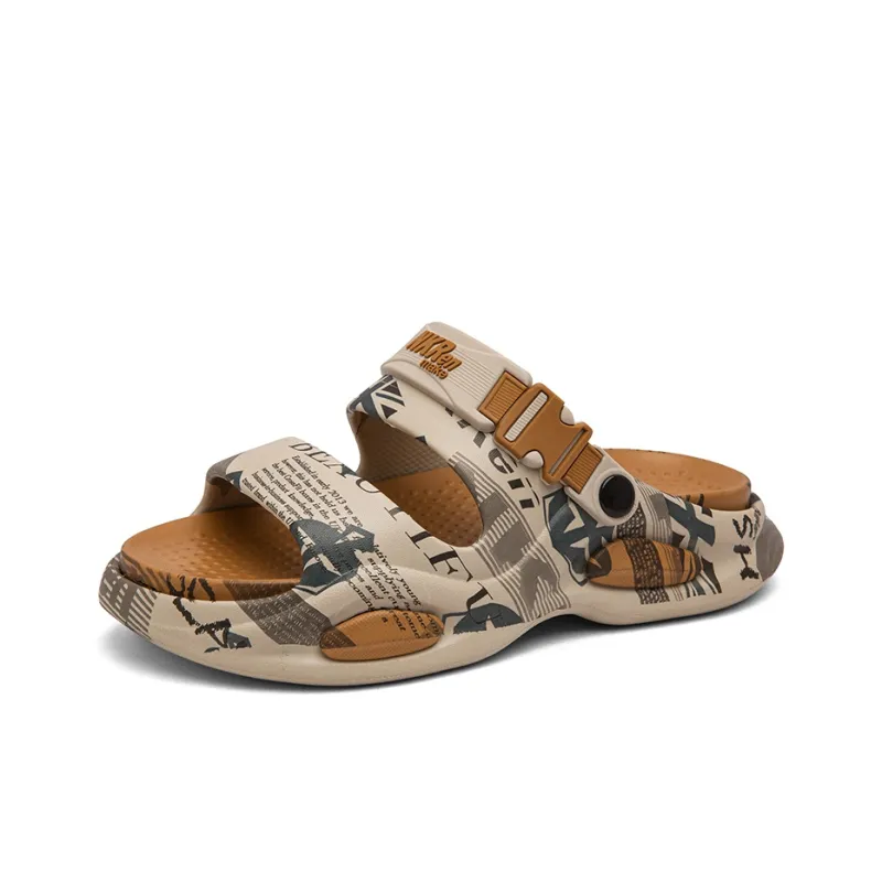 KLAOSD Slip Resistant Abrasion Resistant Slide Slippers Men's-6